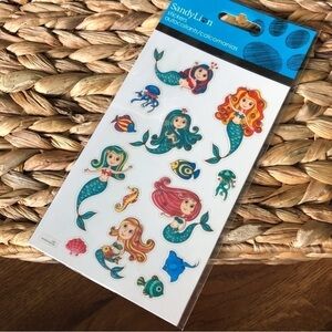 Sandy Lion mermaid sticker set